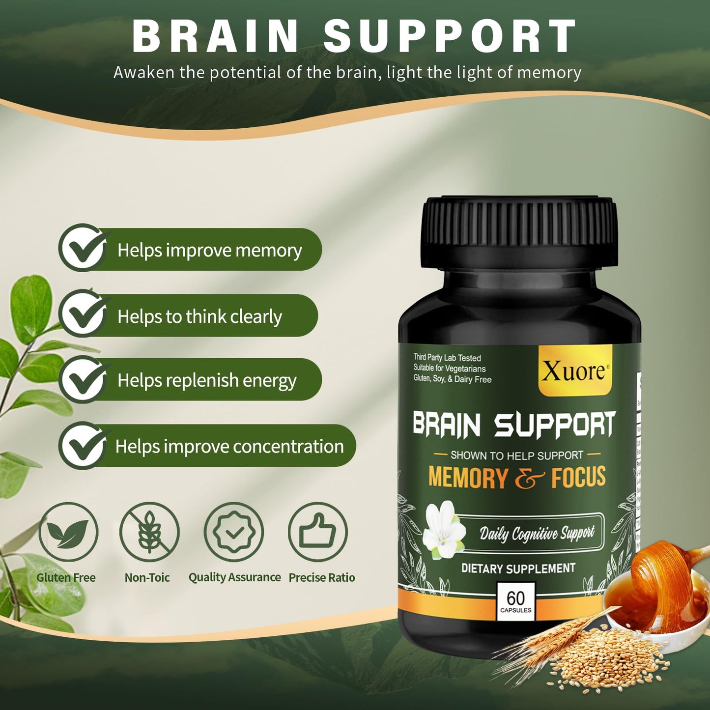 Liver Renew Cleanse Detox, Repair & Support， Gut and Colon Support - Advanced Gut Cleanse Detox， Brain Nootropic Brain Supplement for Men & Women ，All in one suppment.