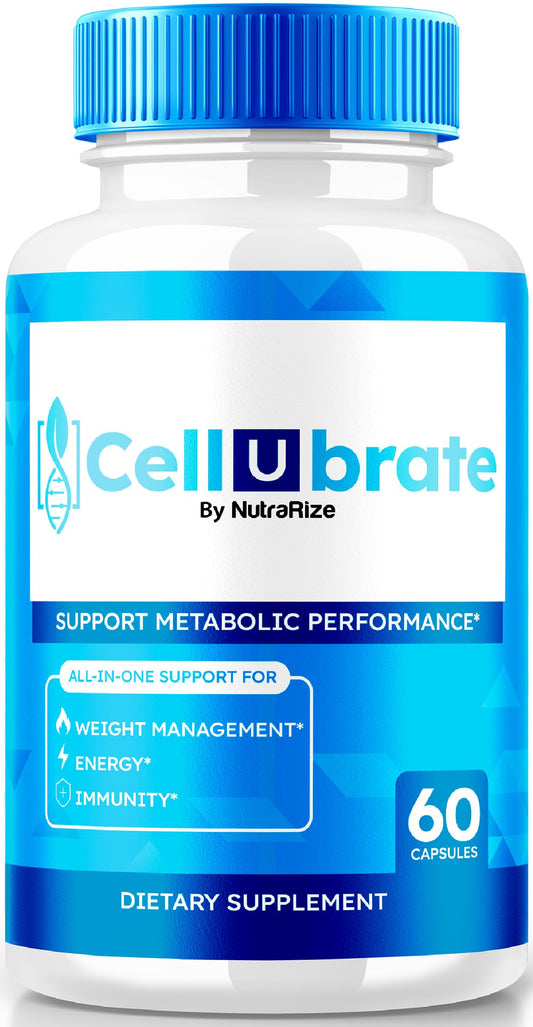 NutraRize Cellubrate Capsules, Official Detox Supplement, All-Natural Weight Loss Formula for Body and Fitness Goals, Premium Keto Pills, Cellu Brate Pastillas Reviews (60 Capsules)