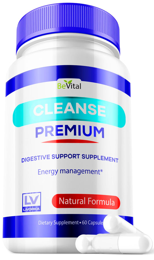 1 Pack - Bevital Cleanse Premium, Cleanse Premium, Bevital Healthy Digestion, Bevital Advanced Cleanse Formula 60 Capsules for 30 Days, Premium Cleanse, for Gut Health Premium Cleanse.