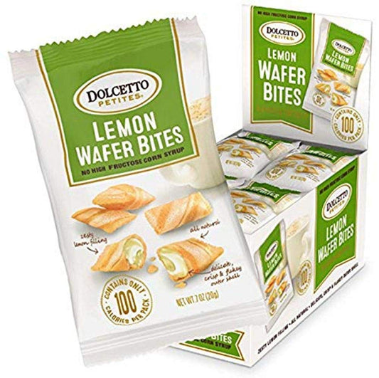 Dolcetto Lemon Wafer Bites 070 Ounce Pack of 24