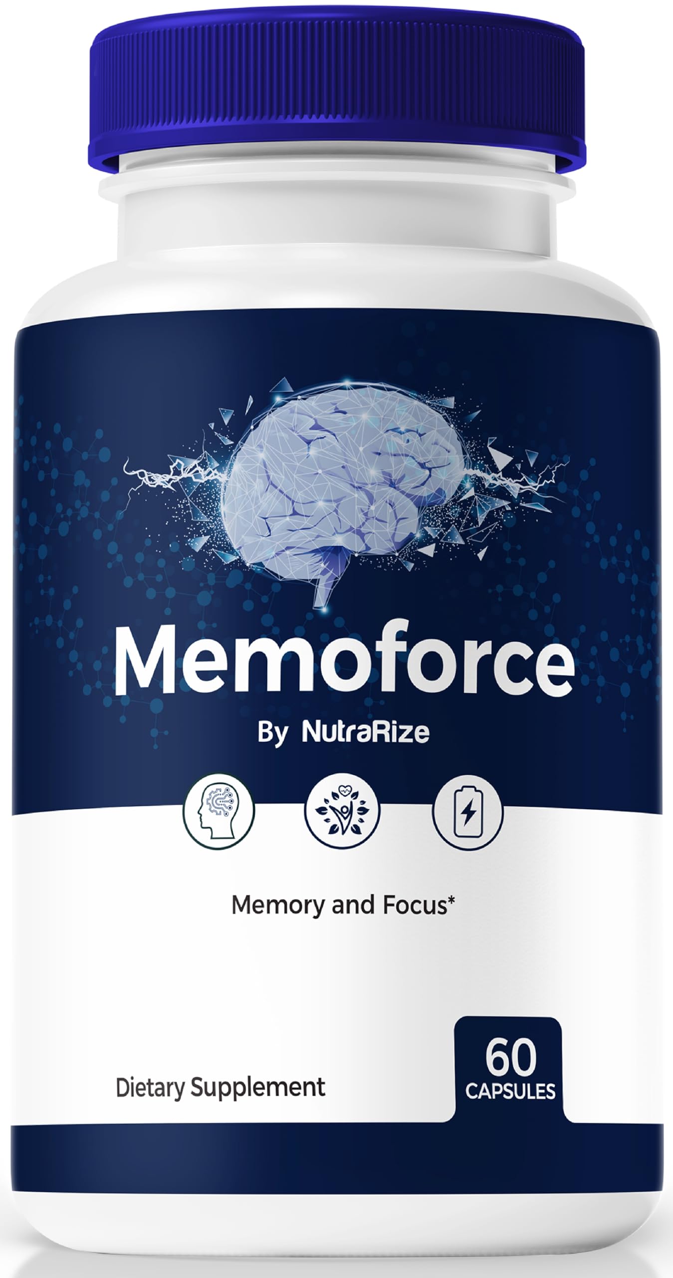 Memoforce Pills, Unlock Your Full Potential with MemoForce Capsules - Supports Memory, Focus & Concentration, for Cognitive Health and Function, Official Memo Force Reviews (60 Capsules)
