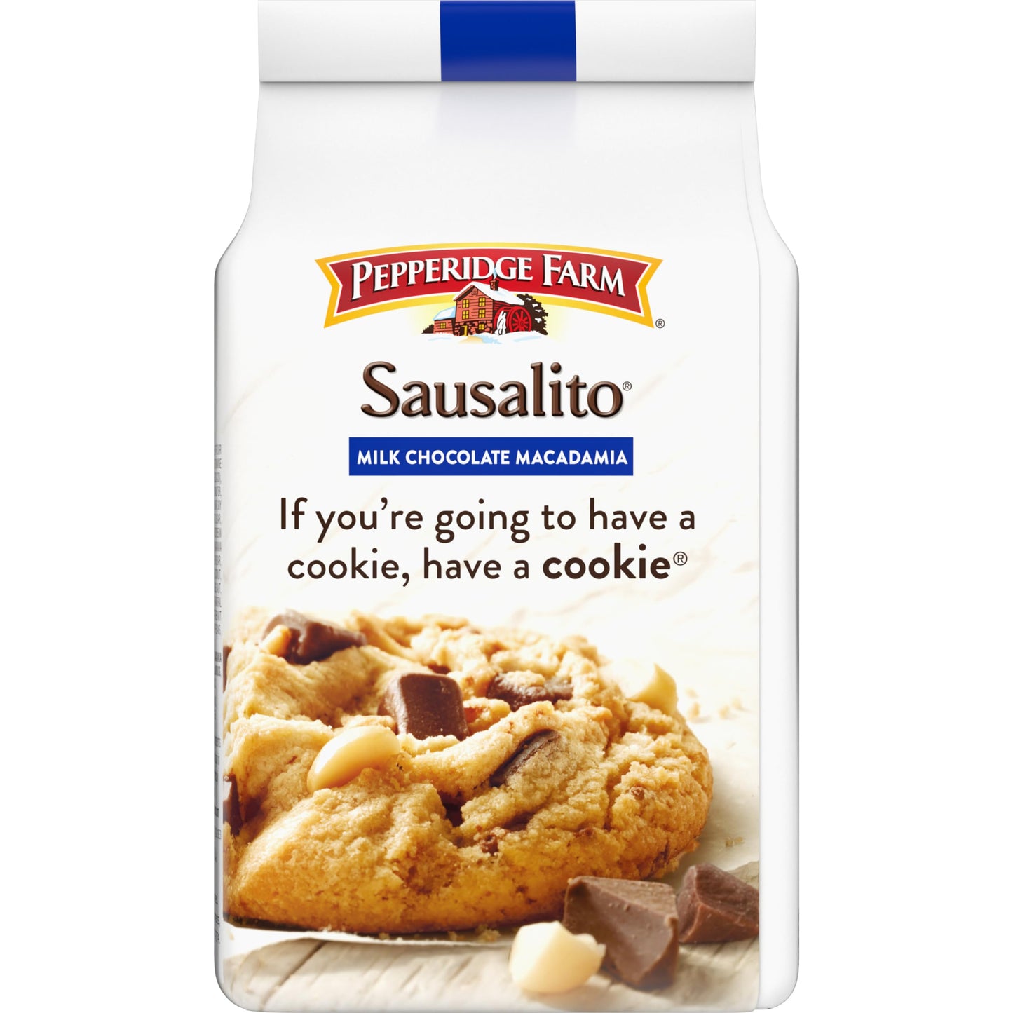 Pepperidge Farm Sausalito Crispy Milk Chocolate Macadamia Nut Cookies 72 OZ Bag 8 Cookies