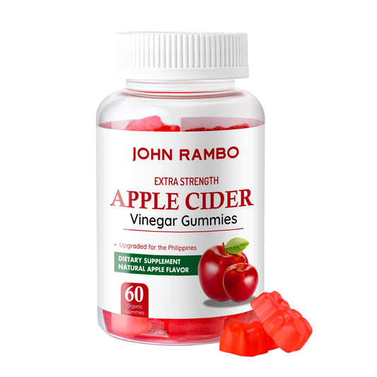 Apple Cider Vinegar Gummies for Gut Health - 60 Count - Vegan, Gelatin-Free & Non-GMO with Vitamin B12, B6, Beet Root & Pomegranate - Natural Energy & Detox Supplement