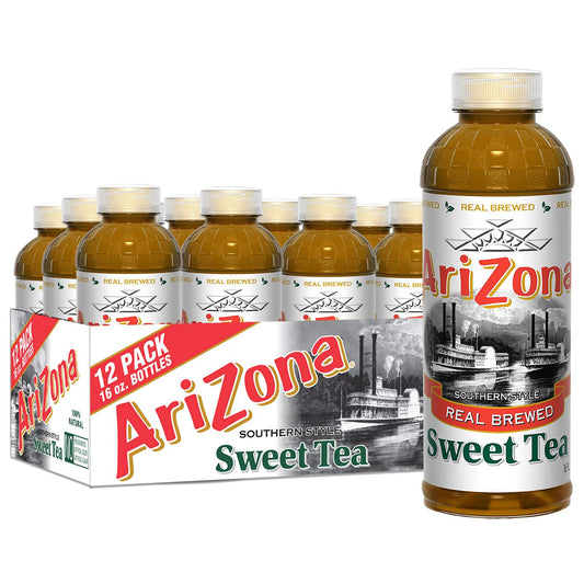 AriZona Southern Style Sweet Tea Premium Brewed 16 Fl Oz Pack of 12