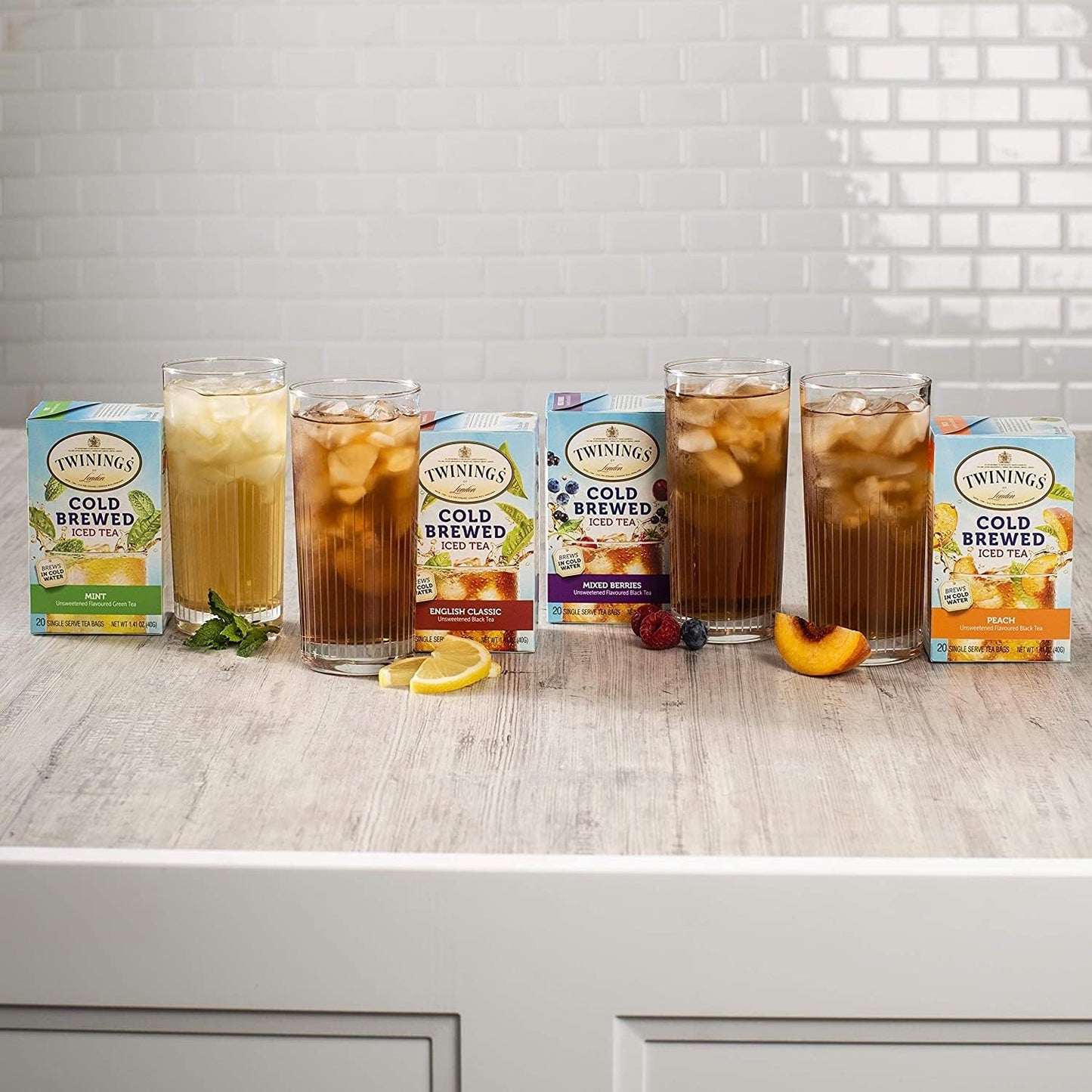 Twinings English Classic Cold Brewed Iced Tea Bags 20 Count Pack of 6