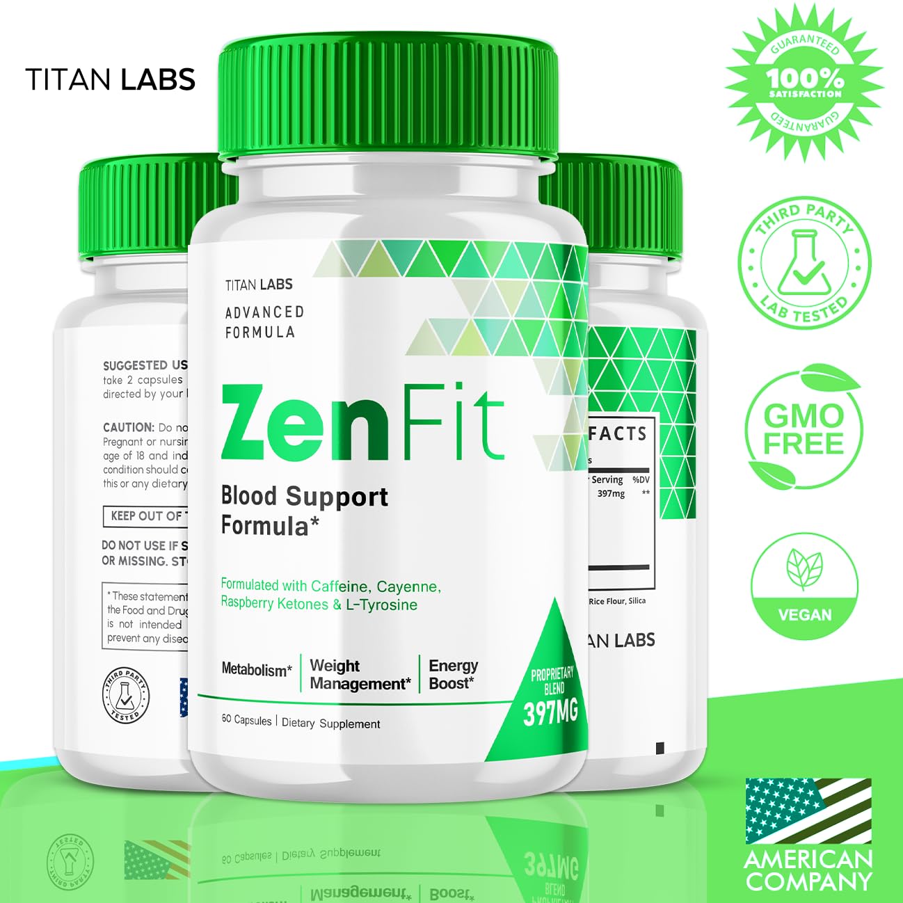 Zenfit Capsules, Zen Fit Blood Support Formula Pills, Zenfit Sugar Support, Zen Fit Advanced Formula Natural Keto Support Supplement, ZenFit Blood Capsules Dietary Supplement (60 Capsules)