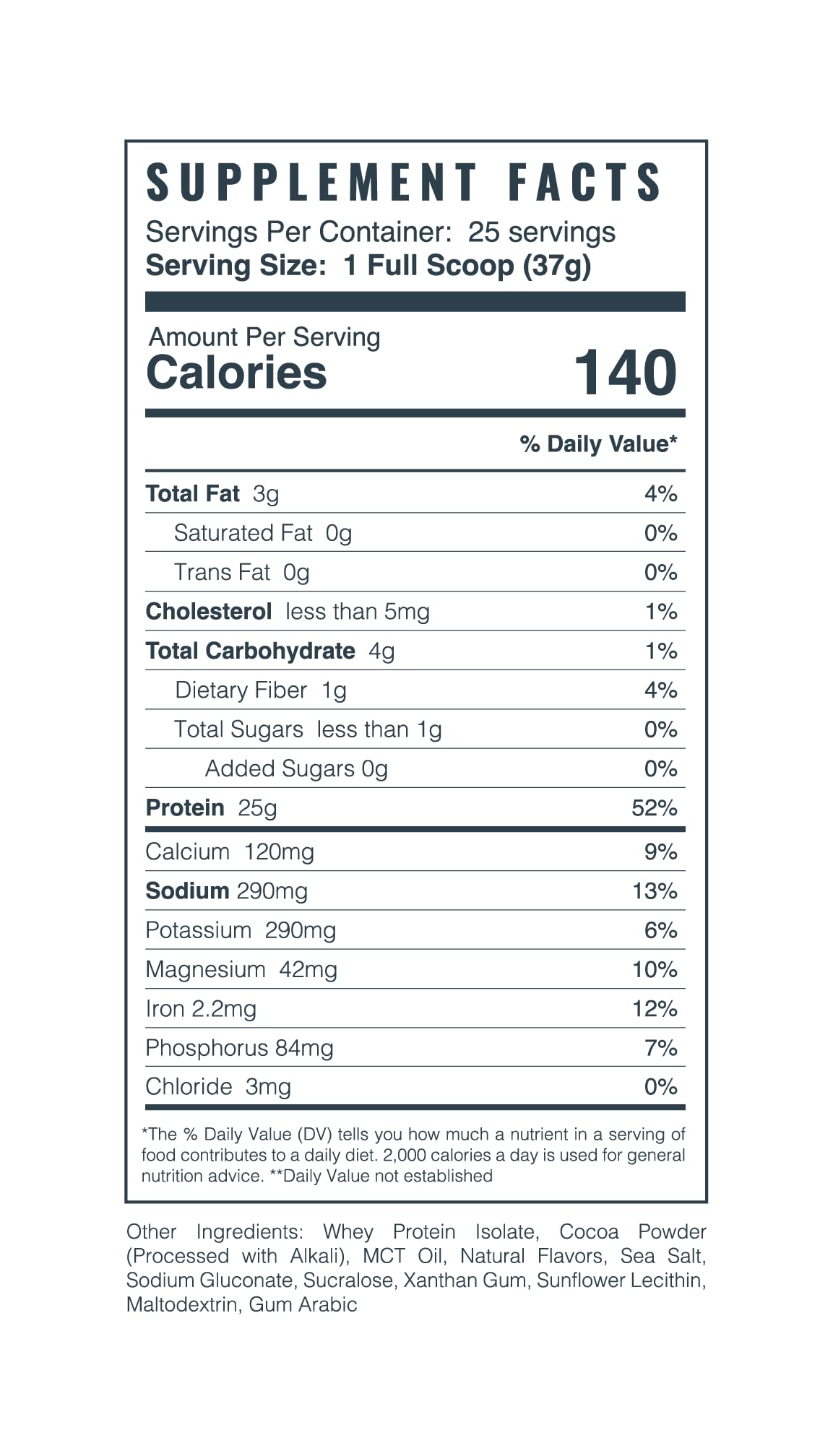 Mons Pura Chocolate Mousse Whey Protein: 25g Protein, Complete Amino Profile, High Muscle Absorption, Sugar-Free, Easy Digestion, 25 Servings