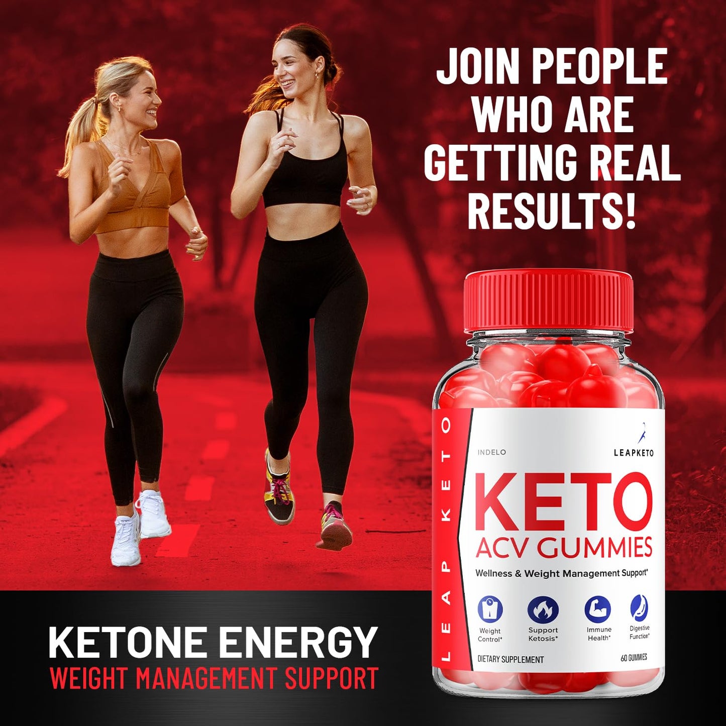 (2 Pack) Leap Keto ACV Gummies - Advanced Formula Leap Keto Plus Weight Management ACV Gummies Apple Cider Vinegar Keto Leap ACV Gummies Dietary Supplement Reviews Men Women (120 Gummies)