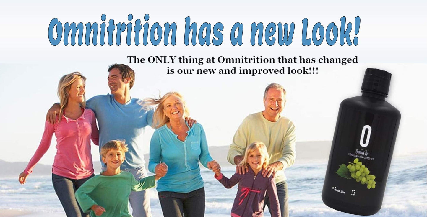Omnitrition Omni Drop Program Bundle - the "FAB4" Includes: Omni Drops Diet Drops With Vitamin B12 - 4 Ounce Bottle With Program Guide, Omni IV With Glucosamine, OmniTrim Nite Lite, Fiber n Mor