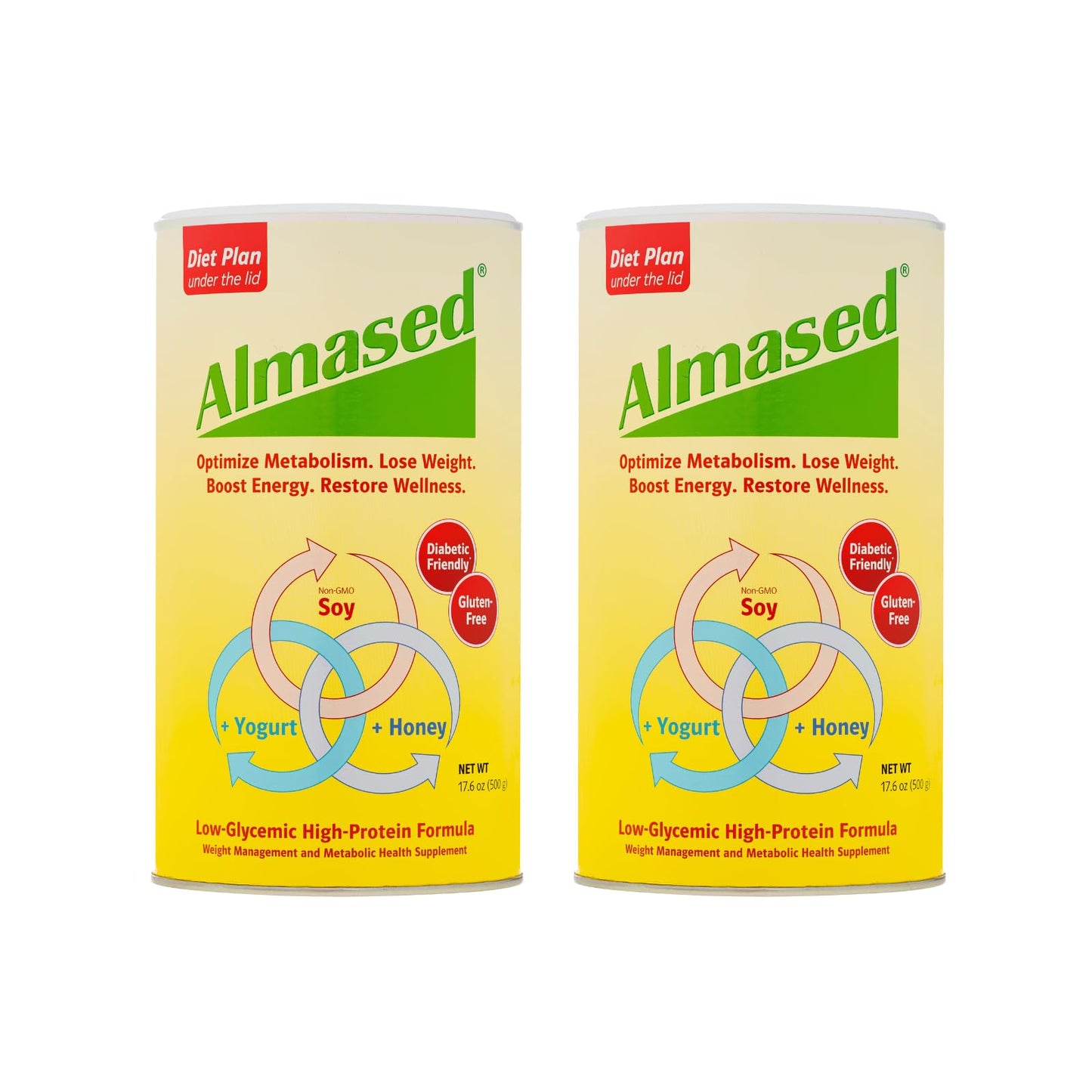 Almased Multi Protein Powder Supports Weight Loss (Pack of 2)