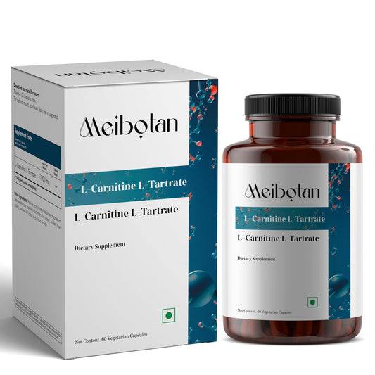 MEIBOTAN L-Carnitine & L-Tartrate 2000MG Supplement, High Potency Supports for Fat Utilization to Energy, Lean Muscle Gain, Promote Metabolism - 60 Vegan Capsules 1000mg x 2 (Daily)