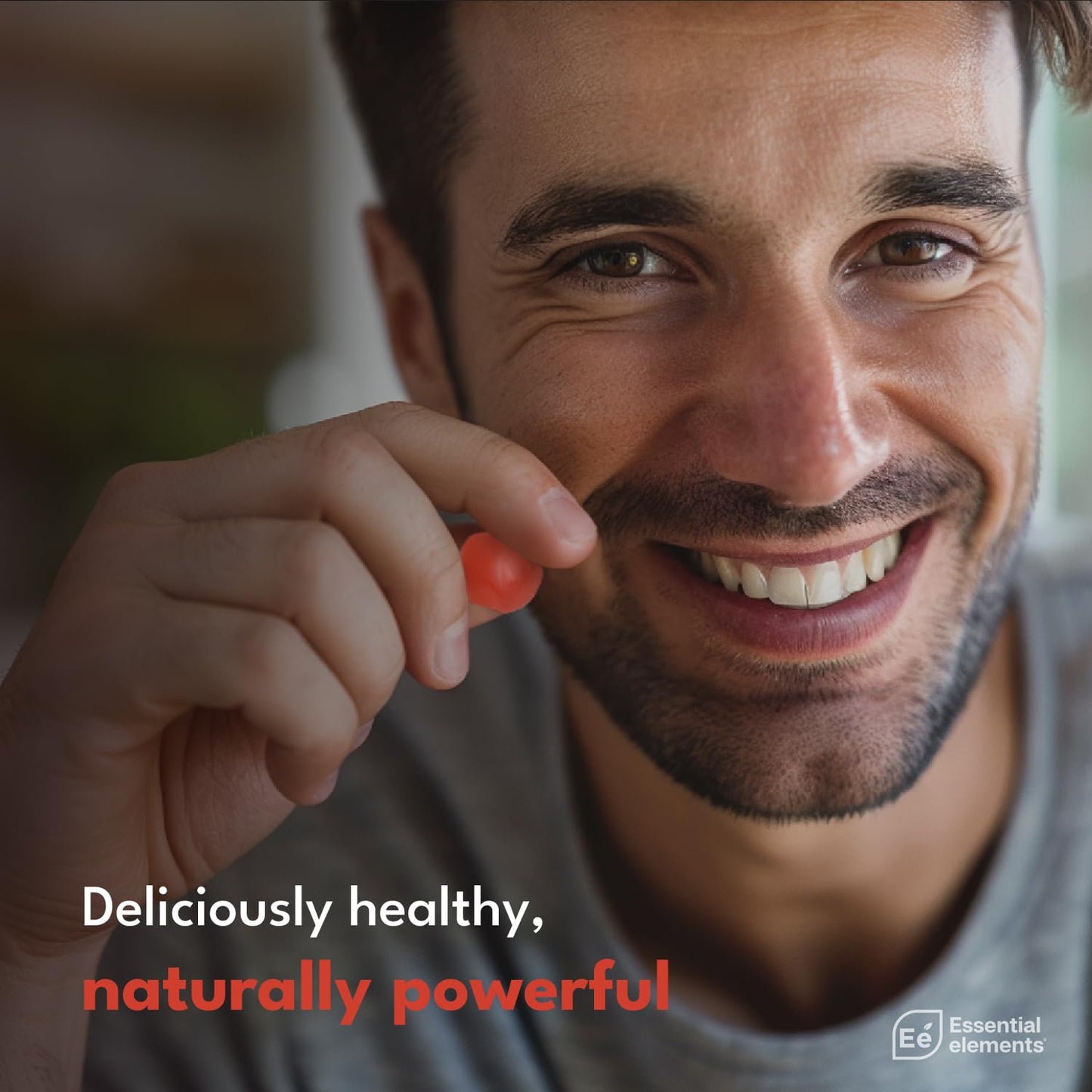 Essential Elements Apple Cider Vinegar Gummies from The Mother - Naturally-Sourced, Vegan ACV with Folic Acid and Vitamin B6 & B12 60 Count