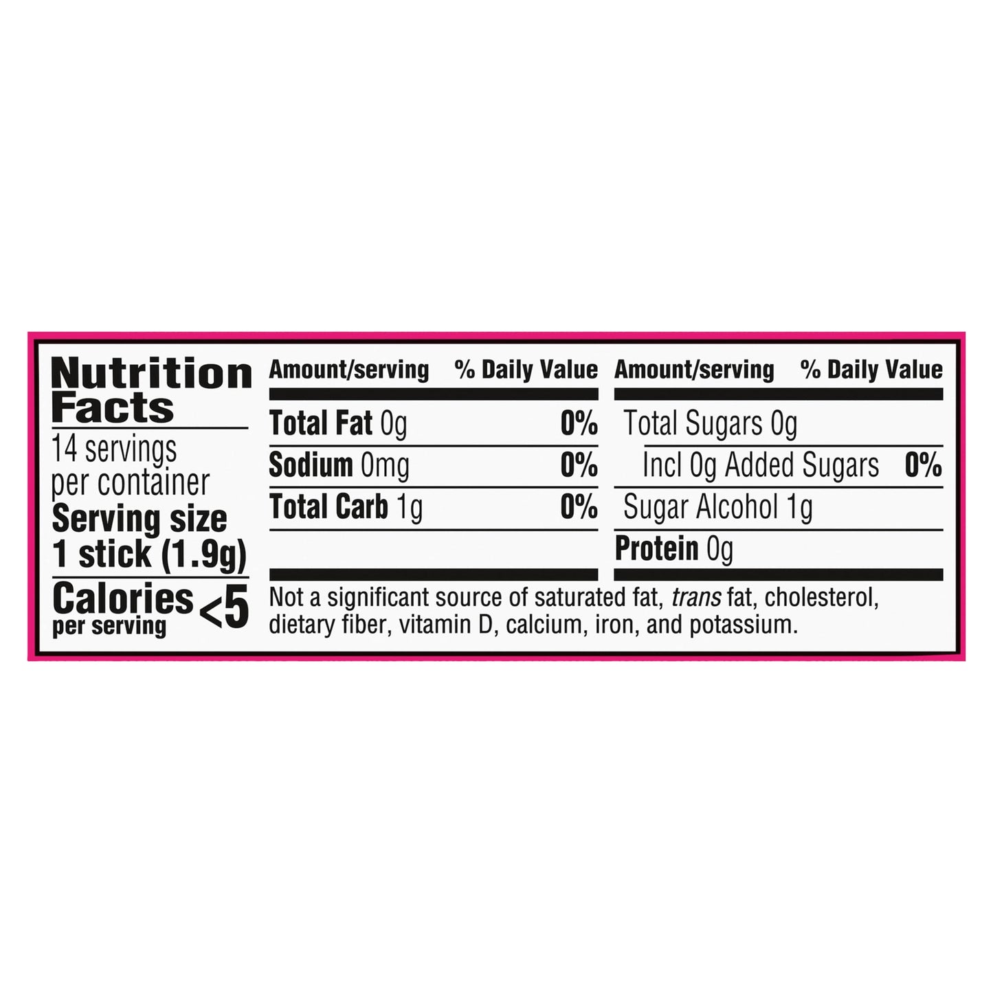 Trident Bubblegum Sugar Free Gum 12 Packs of 14 Pieces 168 Total Pieces
