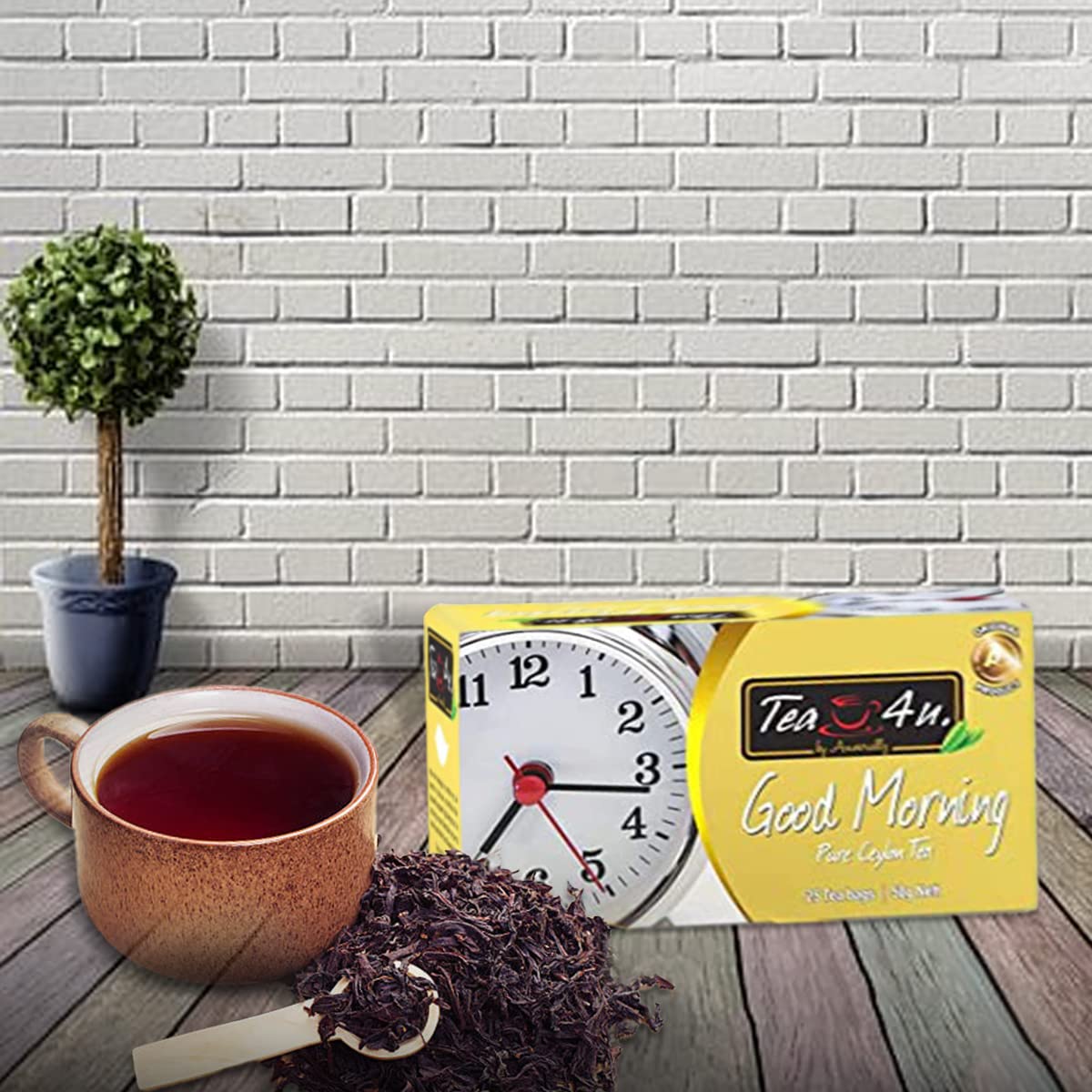 Tea4U Good Morning Tea  Pure Ceylon Tea  2g x 25 Tea Bags