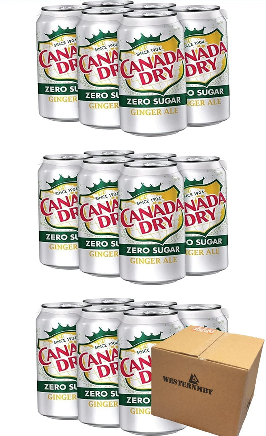 Canada dry zero sugar ginger ale 75 fl oz total 18 cans