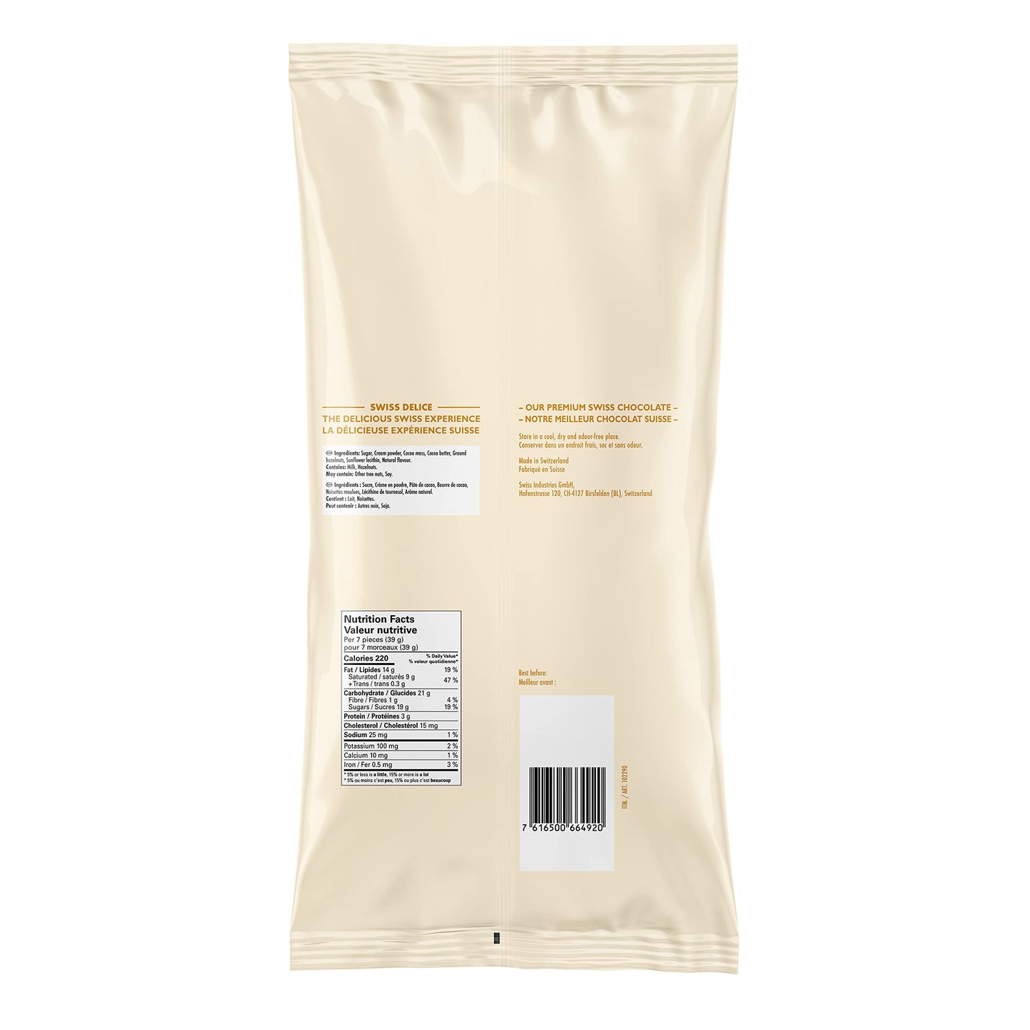 Swiss Delice Extra Creamy Milk Chocolate  1500g