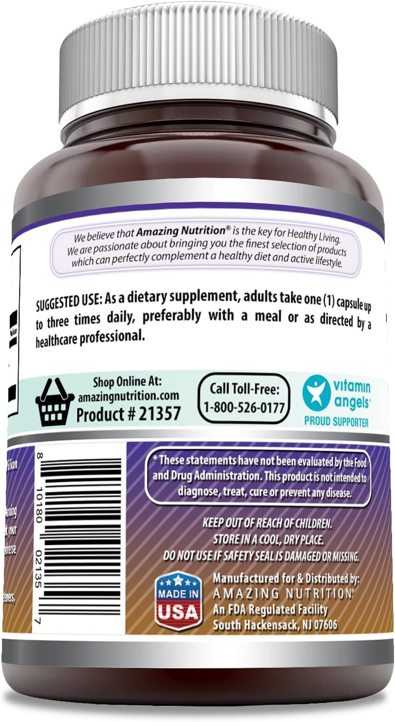 Amazing Formulas L-Arginine Supplement | 500 Mg Per Serving | Capsules | Amino Acid Supplement for Men & Women | Non-GMO | Gluten Free | Made in USA (2 Pack | 250)