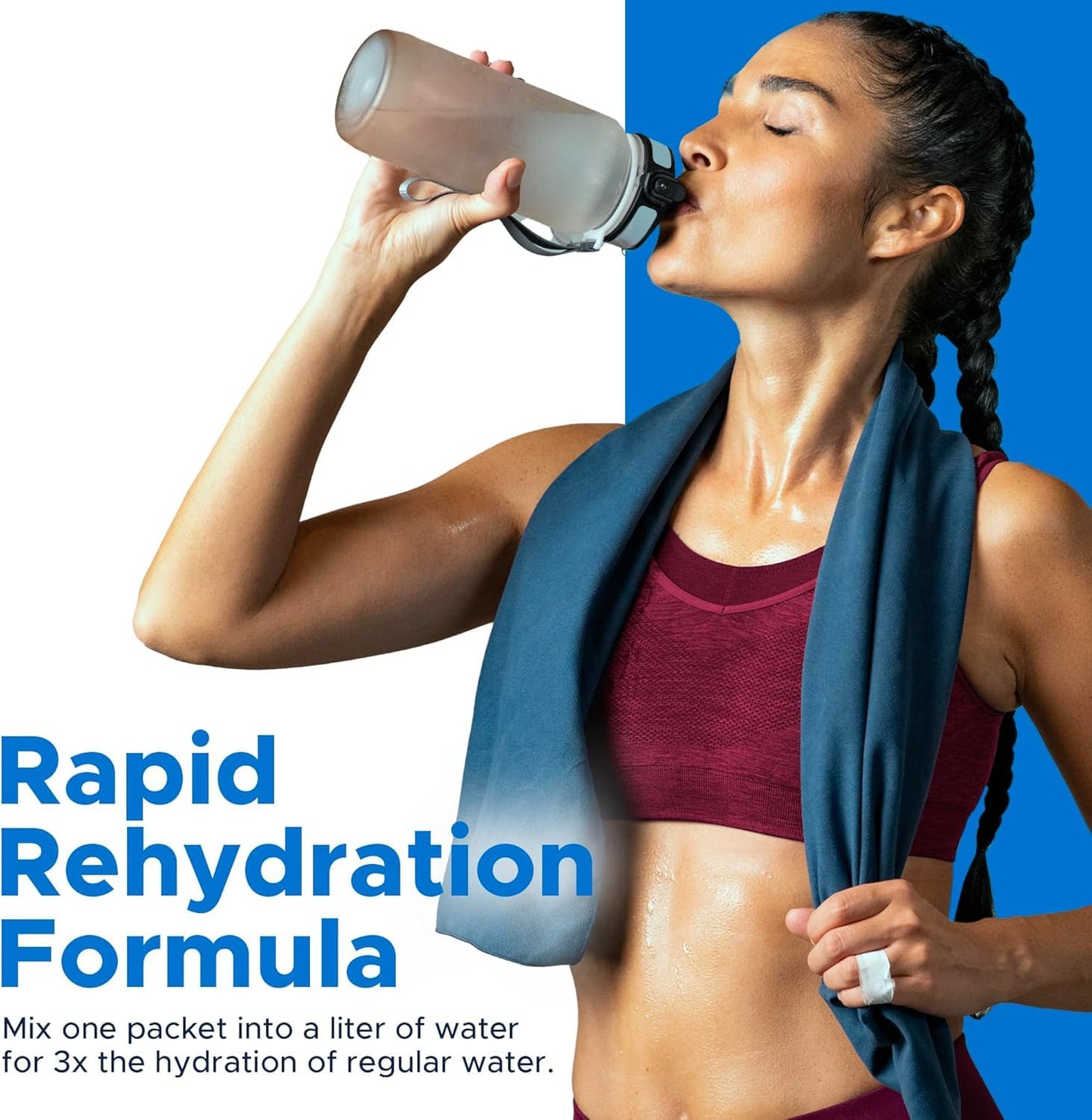 TRIORAL Rehydration Electrolyte Powder Packs - WHO New Hydration Supplement Salts Formula - Combat Dehydration from Workouts, Excessive Fluid Loss and Much More - 15 Drink Mix Packets