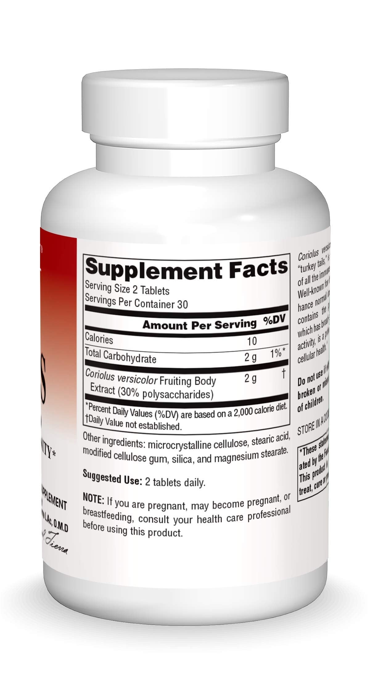 Planetary Herbals Coriolus Full Spectrum 1000mg, Powerful Cellular Immunity, 60 Tablets
