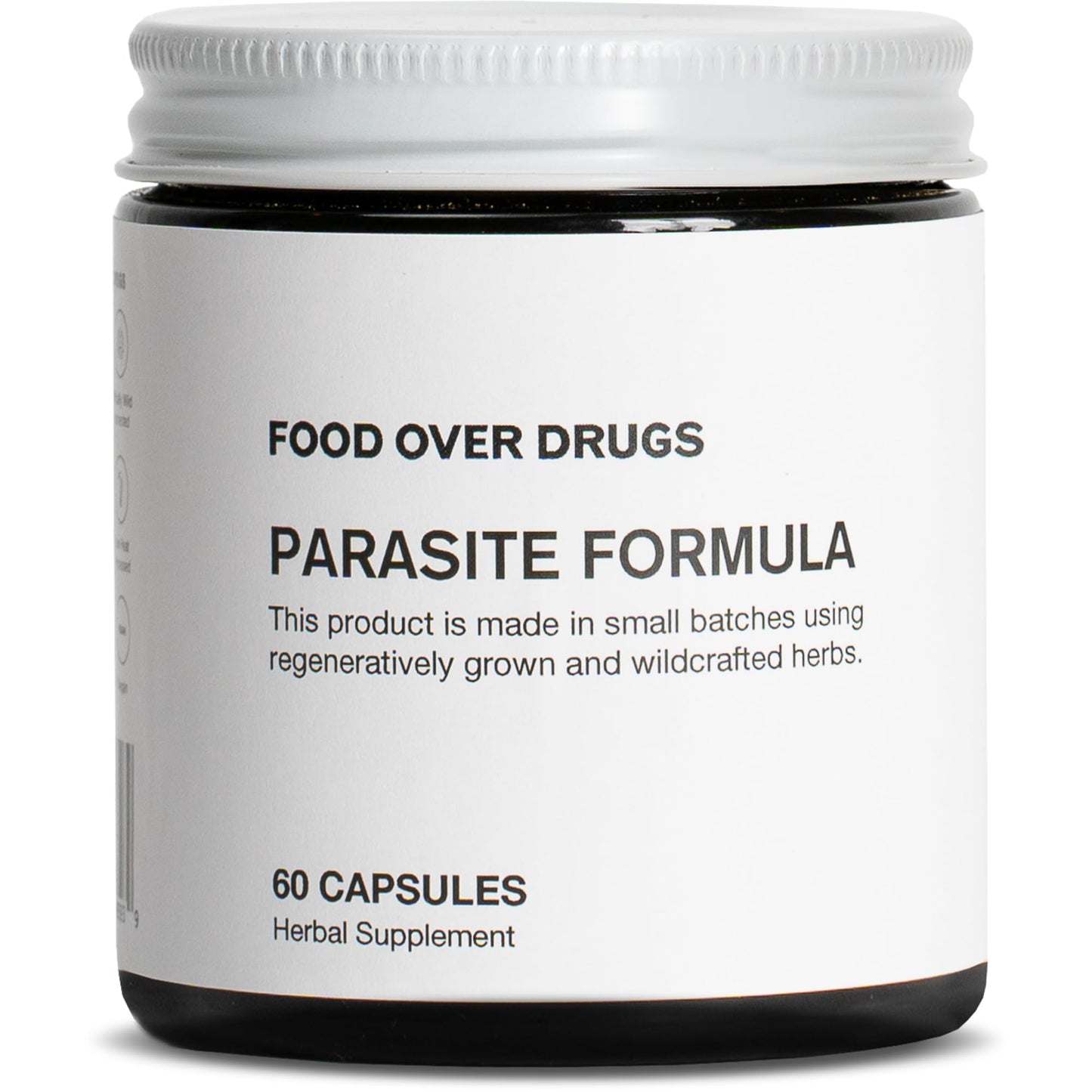 Food Over Drugs Parasite Formula - Full Spectrum Herbal Detox for Humans - 60 ct - Natural Detox & Complete Body Cleanse