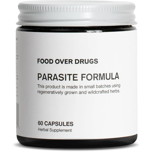 Food Over Drugs Parasite Formula - Full Spectrum Herbal Detox for Humans - 60 ct - Natural Detox & Complete Body Cleanse