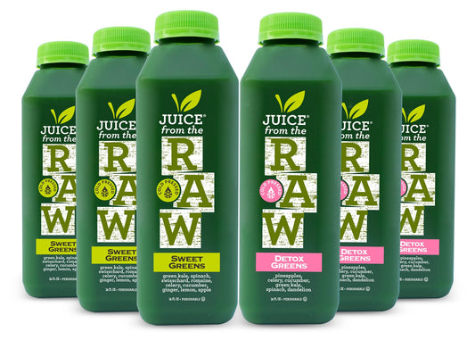Juice Cleanse - Maintenance Greens by Juice From the RAW® - Most Popular Juice Cleanse to Lose Weight Quickly/Detoxify Your Body / 100% Raw Cold-Pressed Juices (30 Total 12 oz. Bottles)
