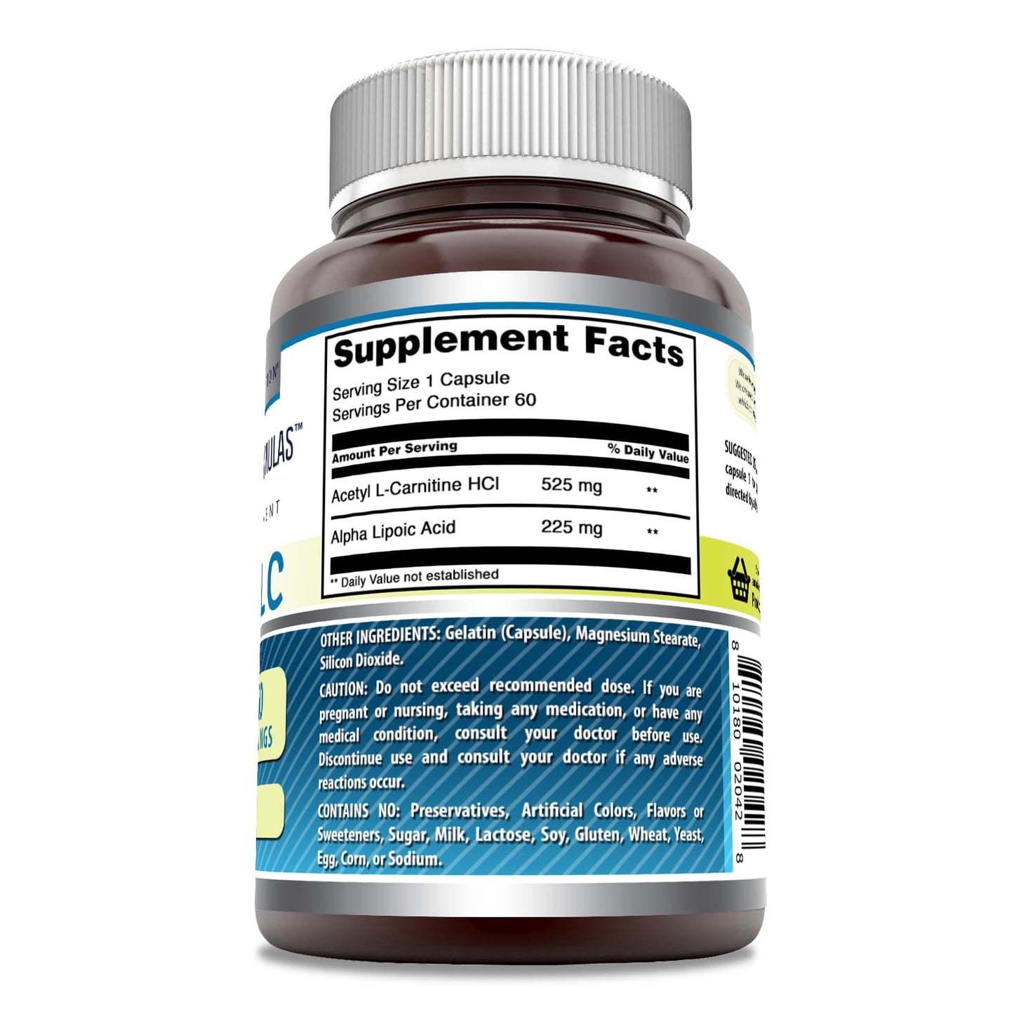 Amazing Nutrition Ala/ALC 750 Mg 60 Count