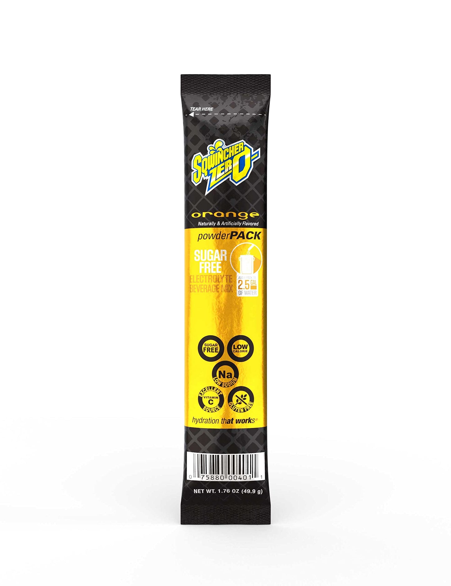 Sqwincher Zero Powder Pack Sugar Free, Assorted Flavors, 1.76 oz (Pack of 32)