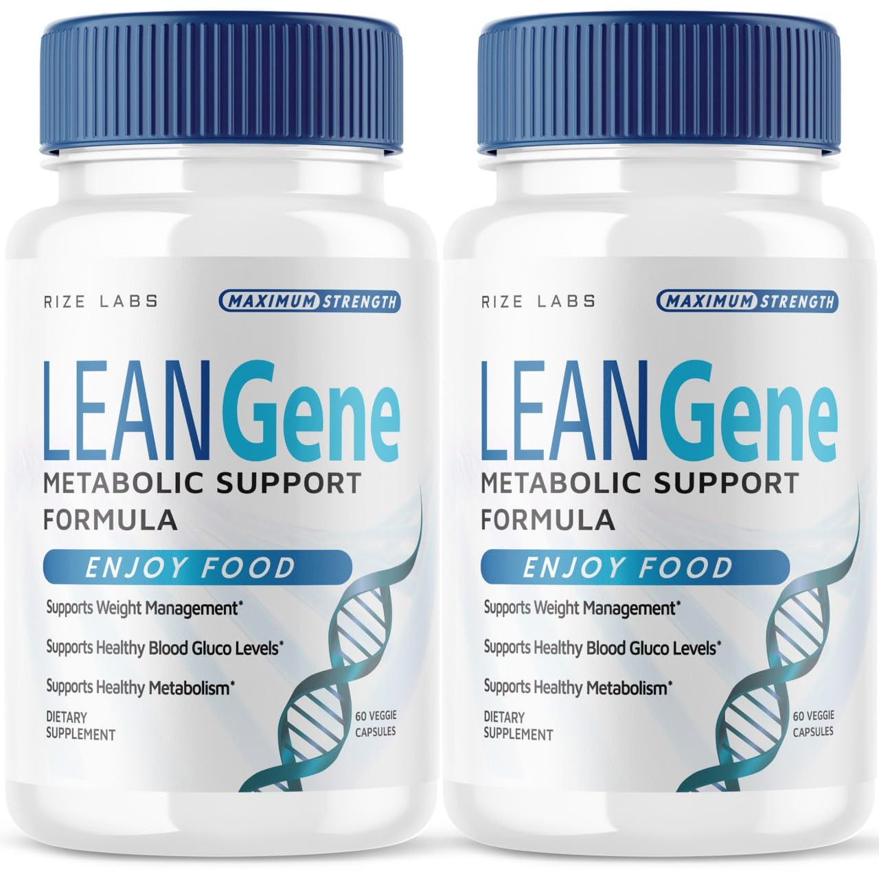 (2 Pack) Lean Gene Supplement, Lean Gene Metabolic Support Formula, Lean Gene for Advanced Weight Loss, Lean Gene Maximum Strength Capsules, LeanGenex All-Natural Pills, LeanGene Review (120 Capsules)