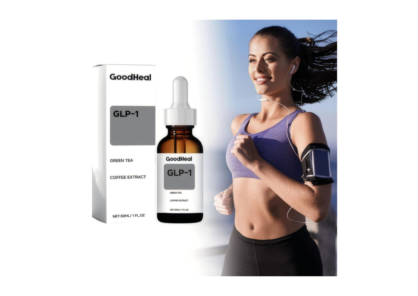 GoodHeal Glp-1 Supplement Men for Women Drops - 2-Pack 2Fl Oz