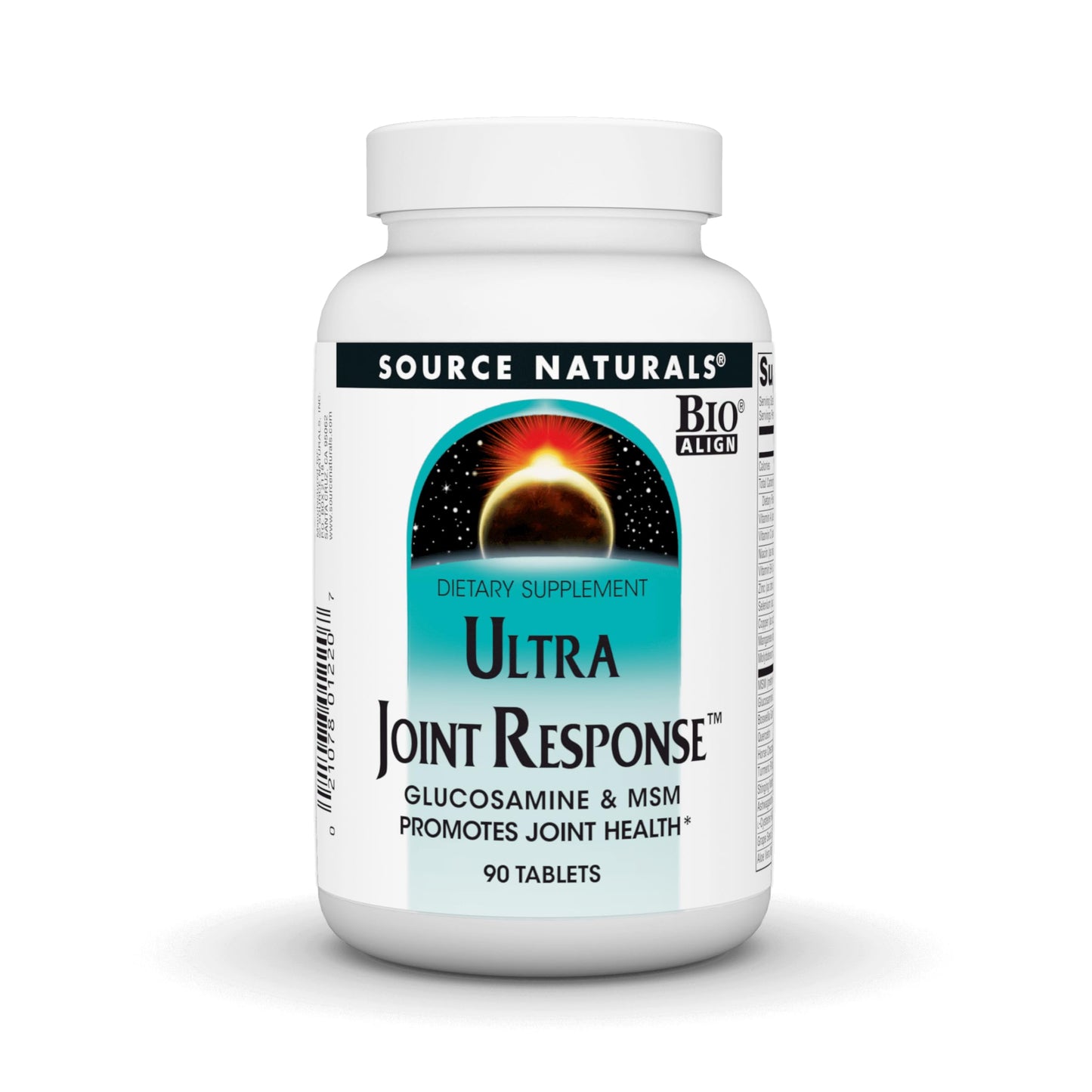 Source Naturals Ultra Joint Response, Bio-Align, Glucosamine and MSM, Promotes Joint Health* - 90 Tablets