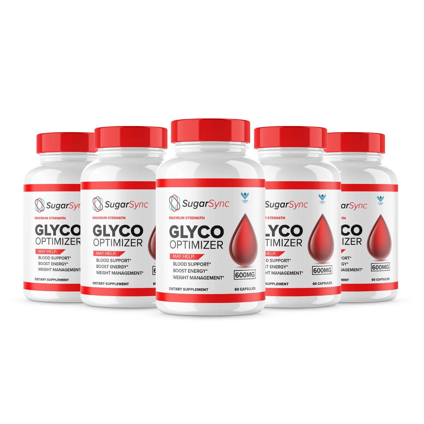 (5 Pack) Sugar Sync Capsules, SugarSync Glyco Optimizer Supplement Pills, Sugar Sync Joint Optimizer Maximum Strength, Sugar Sync Cleanse Detox Advanced Formula, SugarSync Glycol Reviews (300ct)