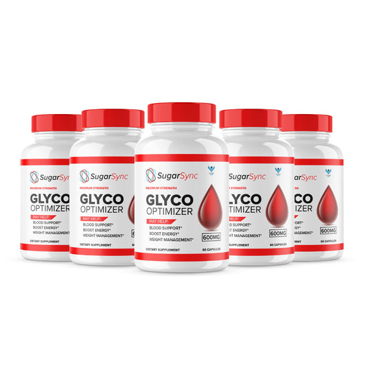 (5 Pack) Sugar Sync Capsules, SugarSync Glyco Optimizer Supplement Pills, Sugar Sync Joint Optimizer Maximum Strength, Sugar Sync Cleanse Detox Advanced Formula, SugarSync Glycol Reviews (300ct)