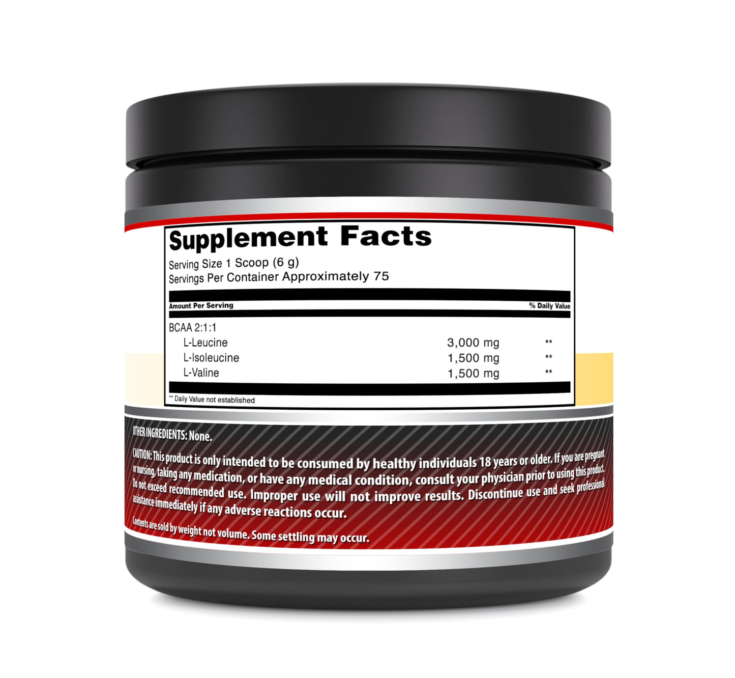 Amazing Formulas BCAA 2:1:1 Powder | 75 Servings | 6 Grams Per Serving | 1 Lb Unflavored Supplement | Made in USA