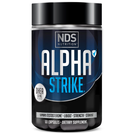 Alpha Strike NDS Nutrition Maximize Stamina, Endurance, Overall Health - Increase Lean Muscle and Strength - 60 Capsules