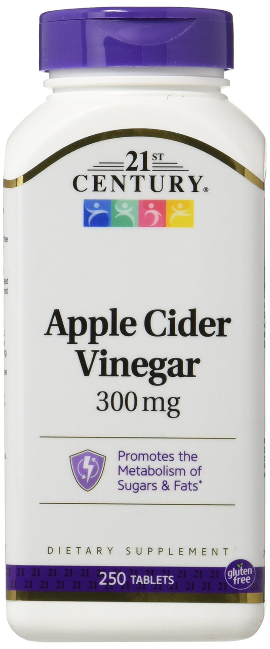 21st Century 300Mg Apple Cider Vinegar Tablets, 3 Count