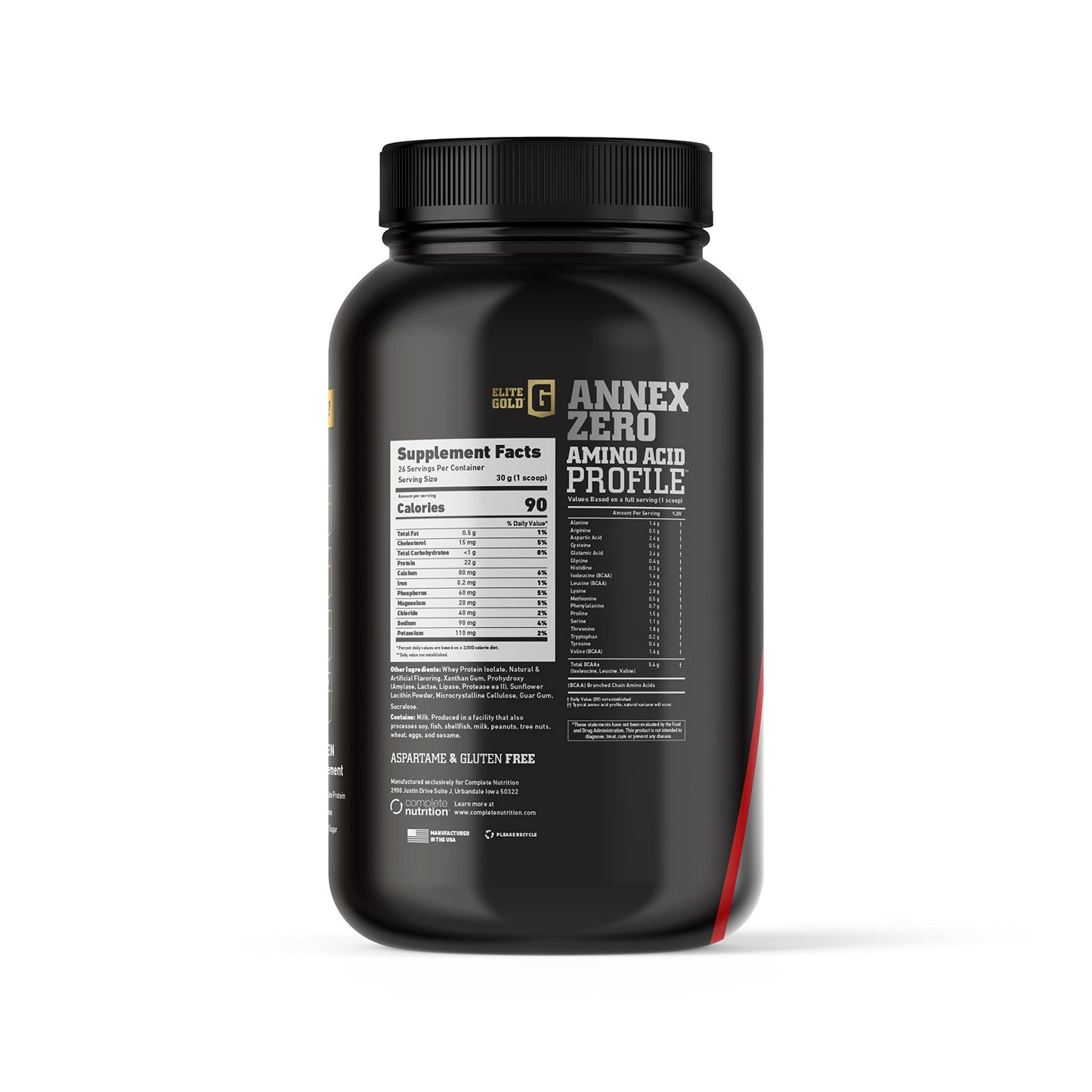 Annex Zero 2lb Vanilla Ice Cream by Elite Gold