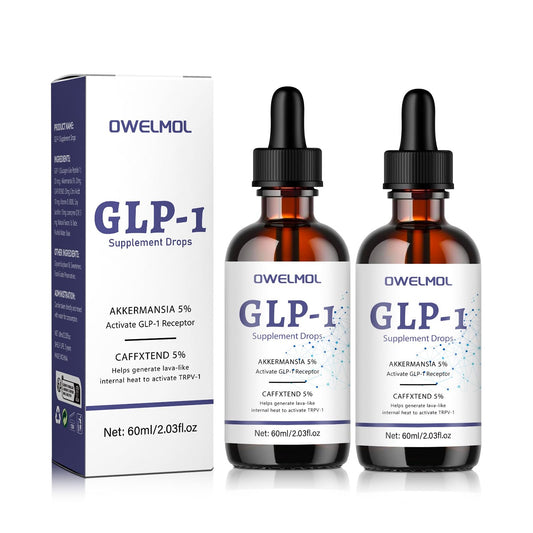 OWELMOL GLP-1 Supplement Drops for Men and Women -2 Fl Oz(2Pcs)