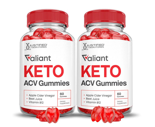 (2 Pack) Valiant Keto ACV Gummies Advanced Formula 1000MG Valant Keto Gummies Apple Cider Vinegar Formulated with Pomegranate Beet Juice Powder B12 Vegan Non GMO 120 Gummys