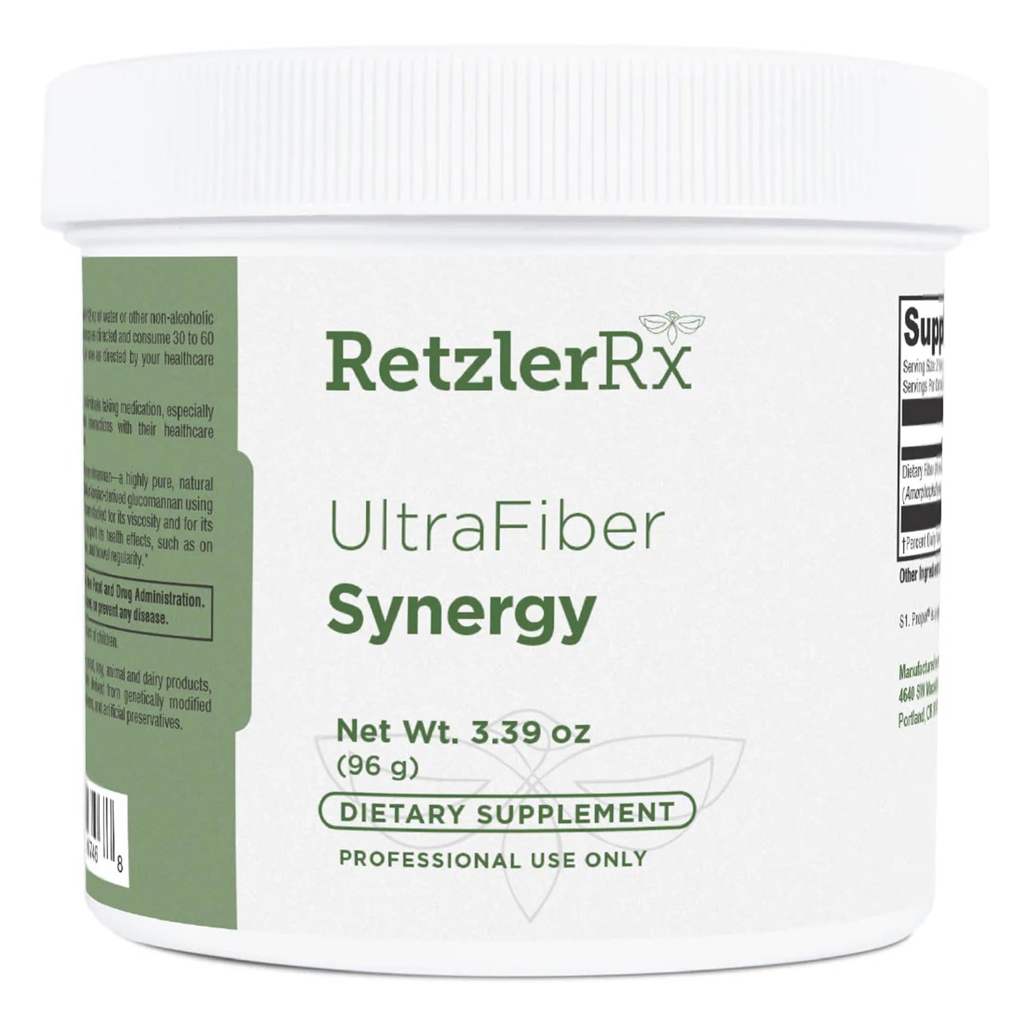 HormoneSynergy Ultra Fiber Lean Powder Supplement - Natural Soluble Propolmannan for Satiety & Digestive Health - Prebiotic Fiber for Bowel Regularity - Gluten-Free, Non-GMO Formula