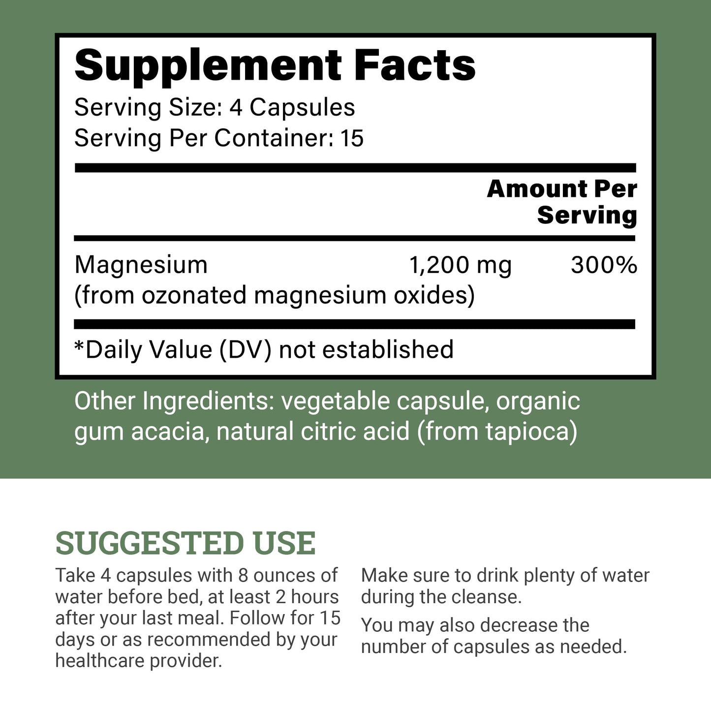 15 Day Gut Cleanse Detox For Women and Men - Vegan, Non-GMO Ingredients For Waist Loss and Constipation Relief With A 15 Day Cleanse Gut Support Without Cramping, As Seen On TikTok (60 Capsules)