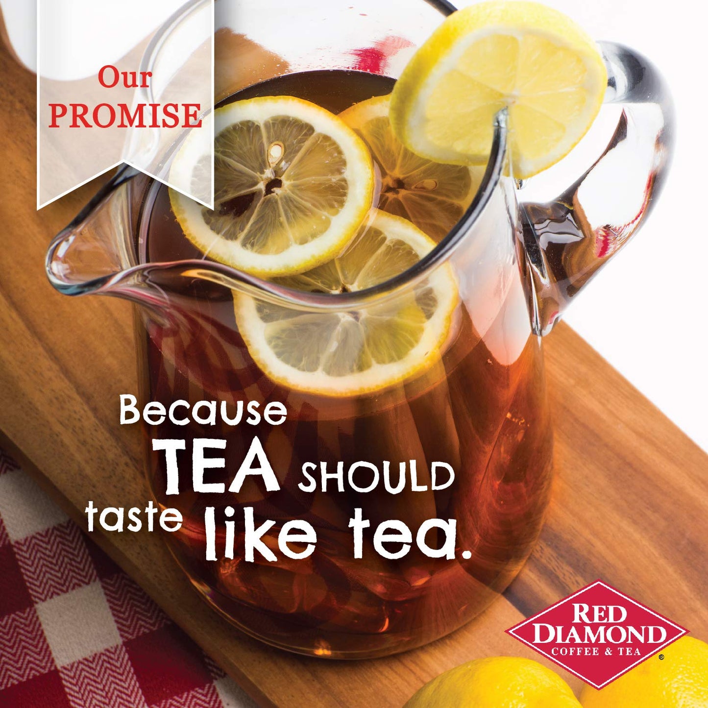 Red Diamond Iced Tea Bags Decaffeinated Family Size Tea Bags Delicious And Freshly Brewed Taste Special Premium Blend 24 Count Pack of 6
