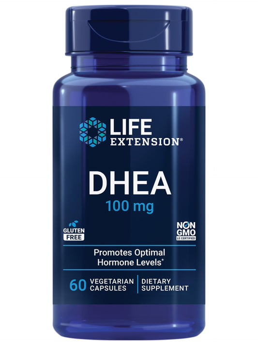 Life Extension DHEA - For Hormone Balance, Immune Support, Sexual Health, Bone & Cardiovascular Health and Anti-Aging and Mood Support Non-GMO, Gluten-Free - 60 Vegetarian Capsules