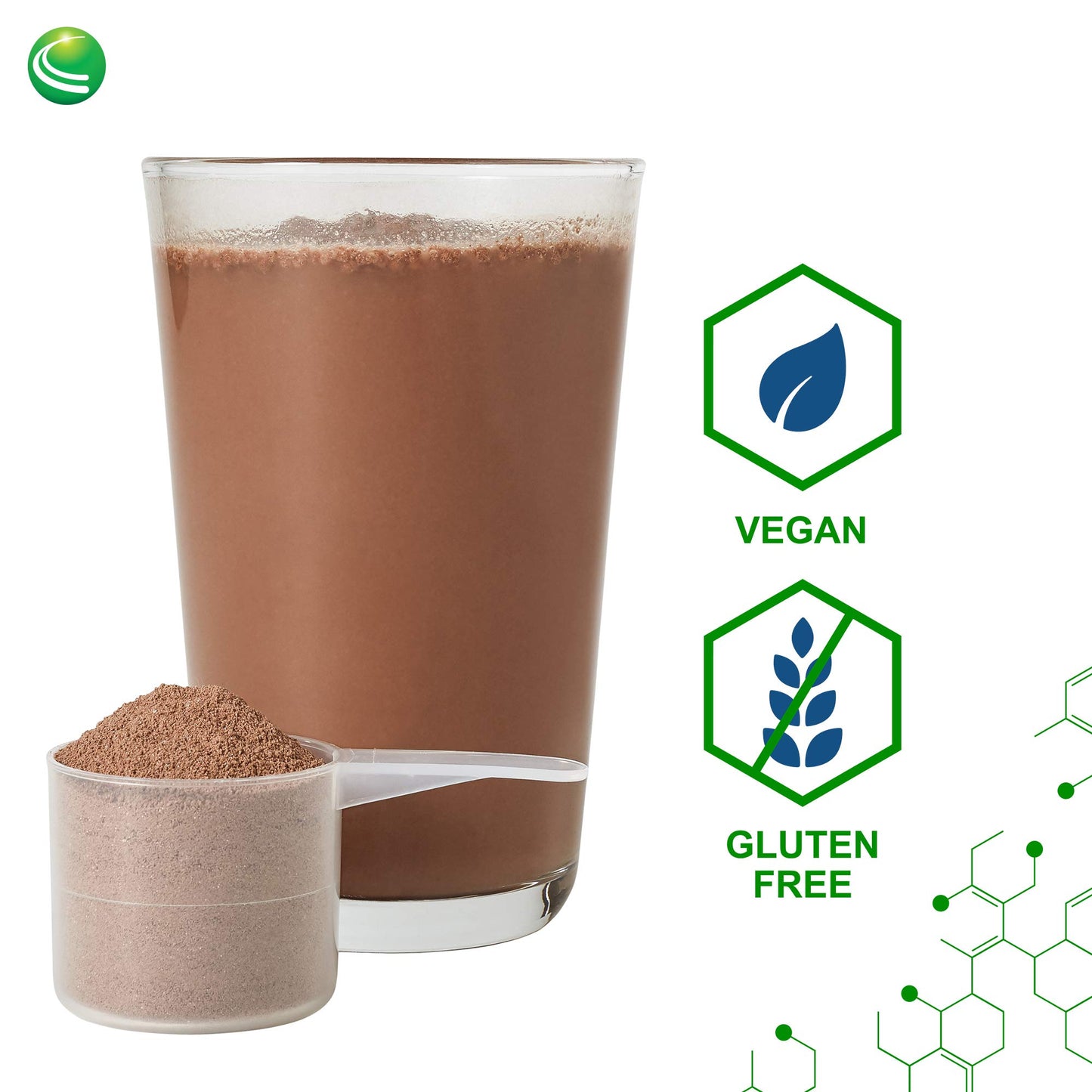 Nutra BioGenesis UltraLean Vegan Chocolate Proten Powder - Plant Based Protein Powder for Men & Women, Lactose Free Pea Protein for Muscle Recovery with Micronutrients & Vitamins - 1 lb 5.4 oz (635 g)