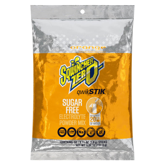 Sqwincher Stik Qwik Beverage 20Oz Yield Orange Quik Stick Zero 1 Pack of 50