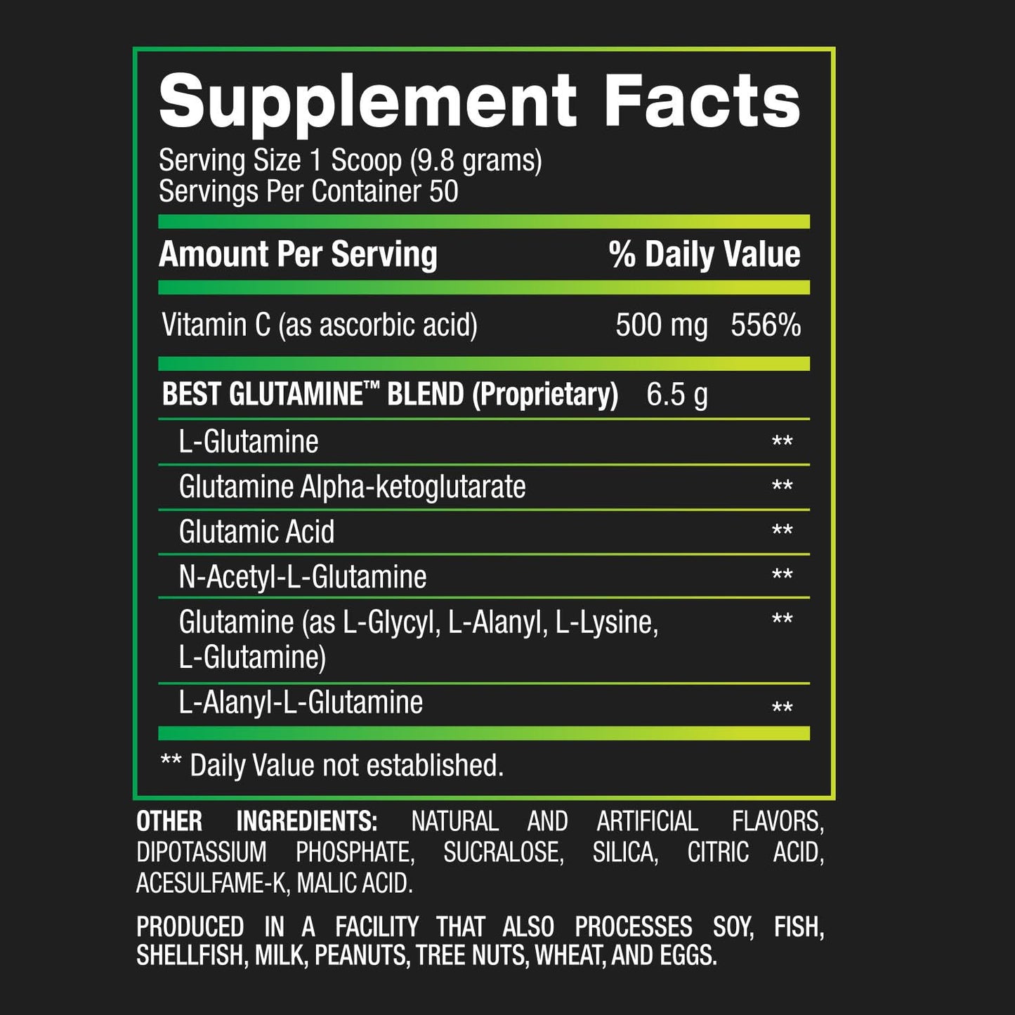 Best Glutamine Essential Amino Acid for Intense Training, Lime Sherbet, 14.1 oz