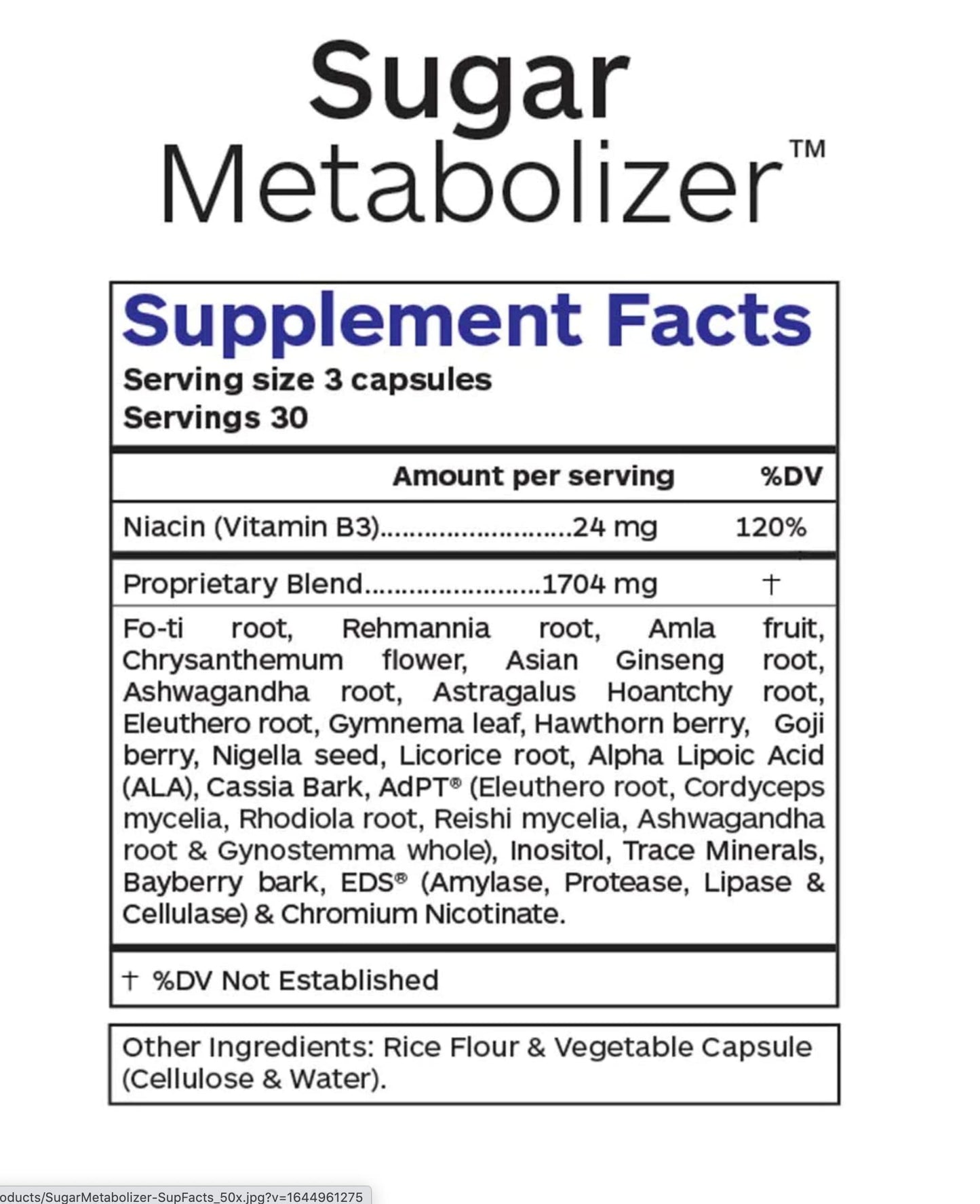 Professional Botanicals Sugar Metabolizer 90 Vegetarian Capsules