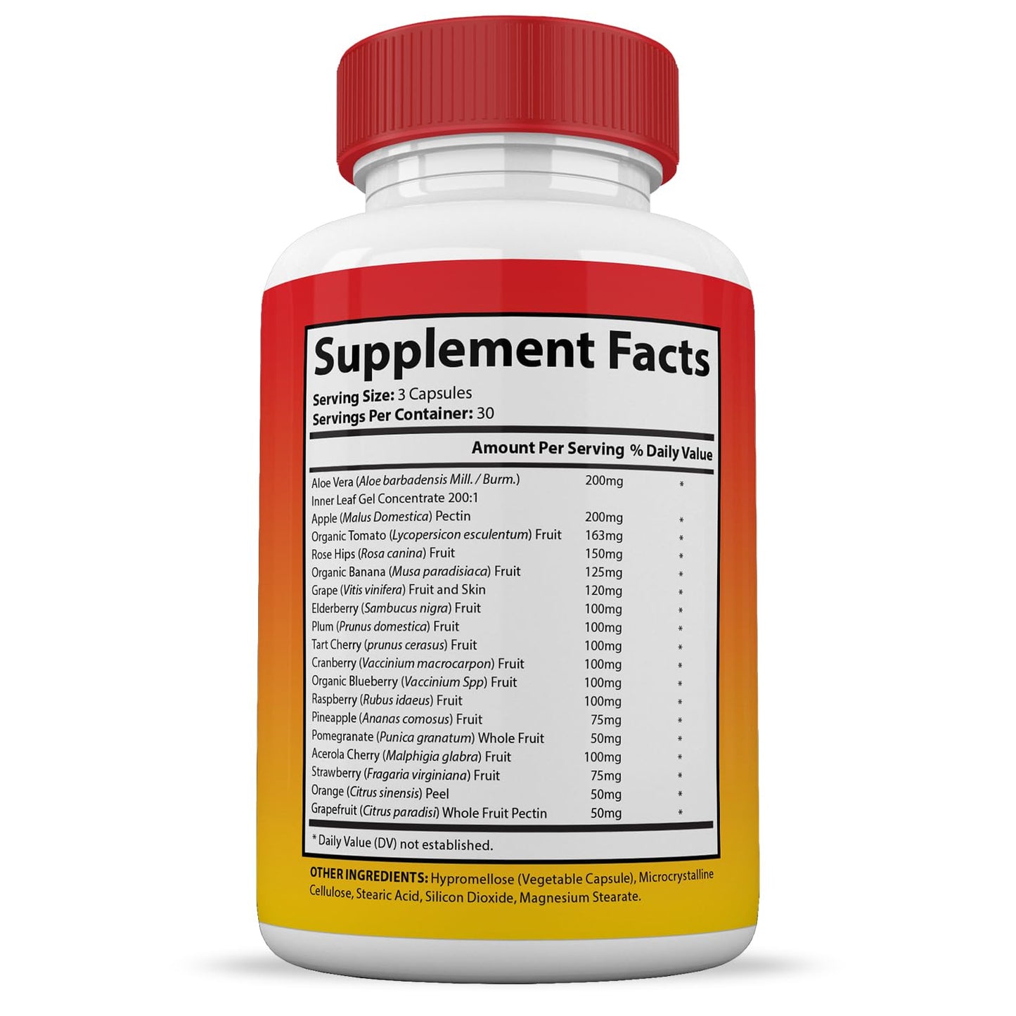 (Set of 2) Vital Fruits and Veggies Supplement Red & Green Superfoods Whole Food Non GMO Vegan Friendly 180 Veggie Capsules 2 Bottles