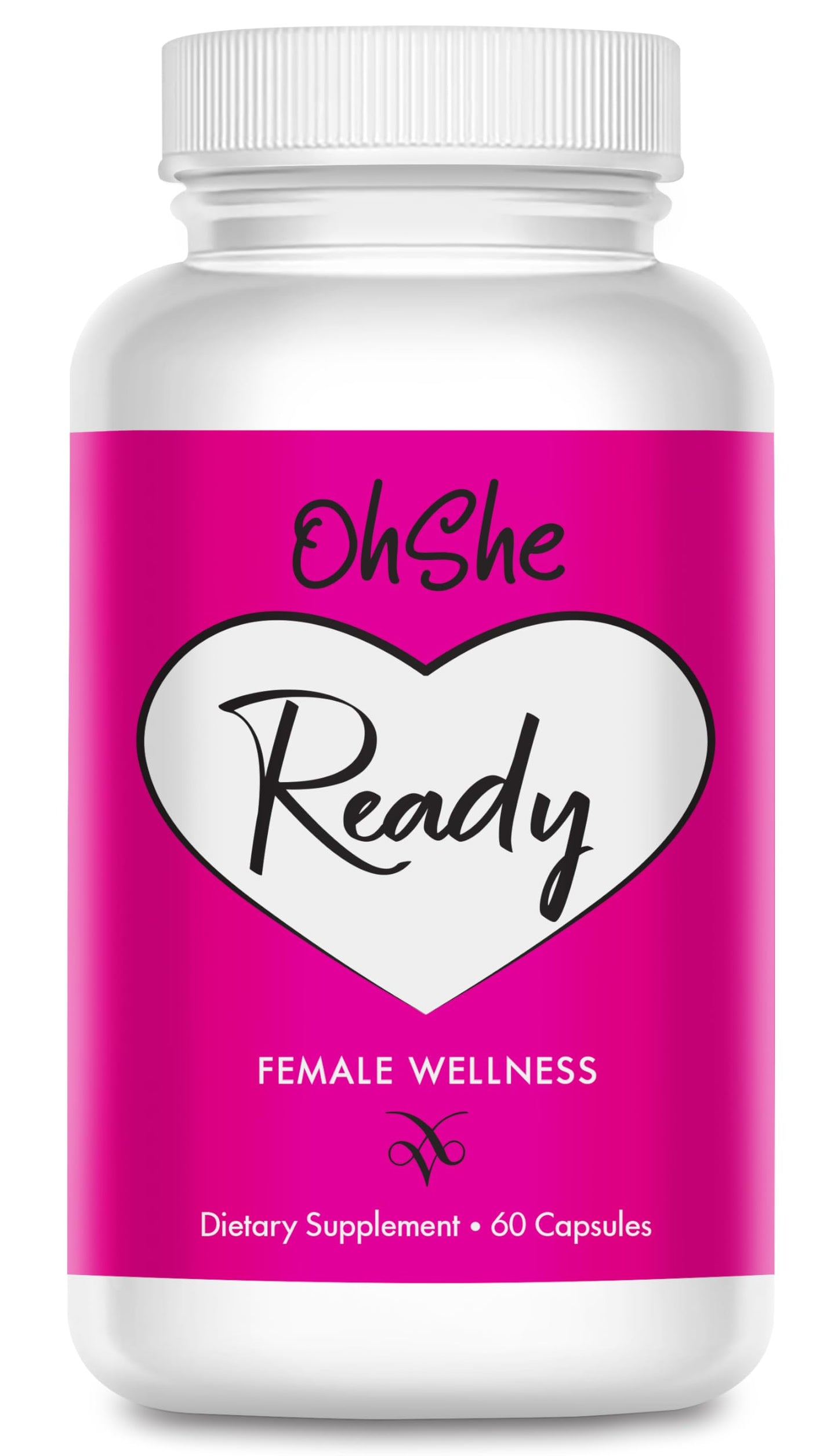 Oshe Ready- Female Health and Wellness Supplement- Supports Hormonal Harmony and Balance in Women- Naturally Boost Feminine Vitality, Energy and Mood- 60 Capsules